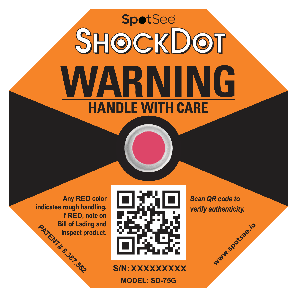 ShockDot Label 75G (Orange)