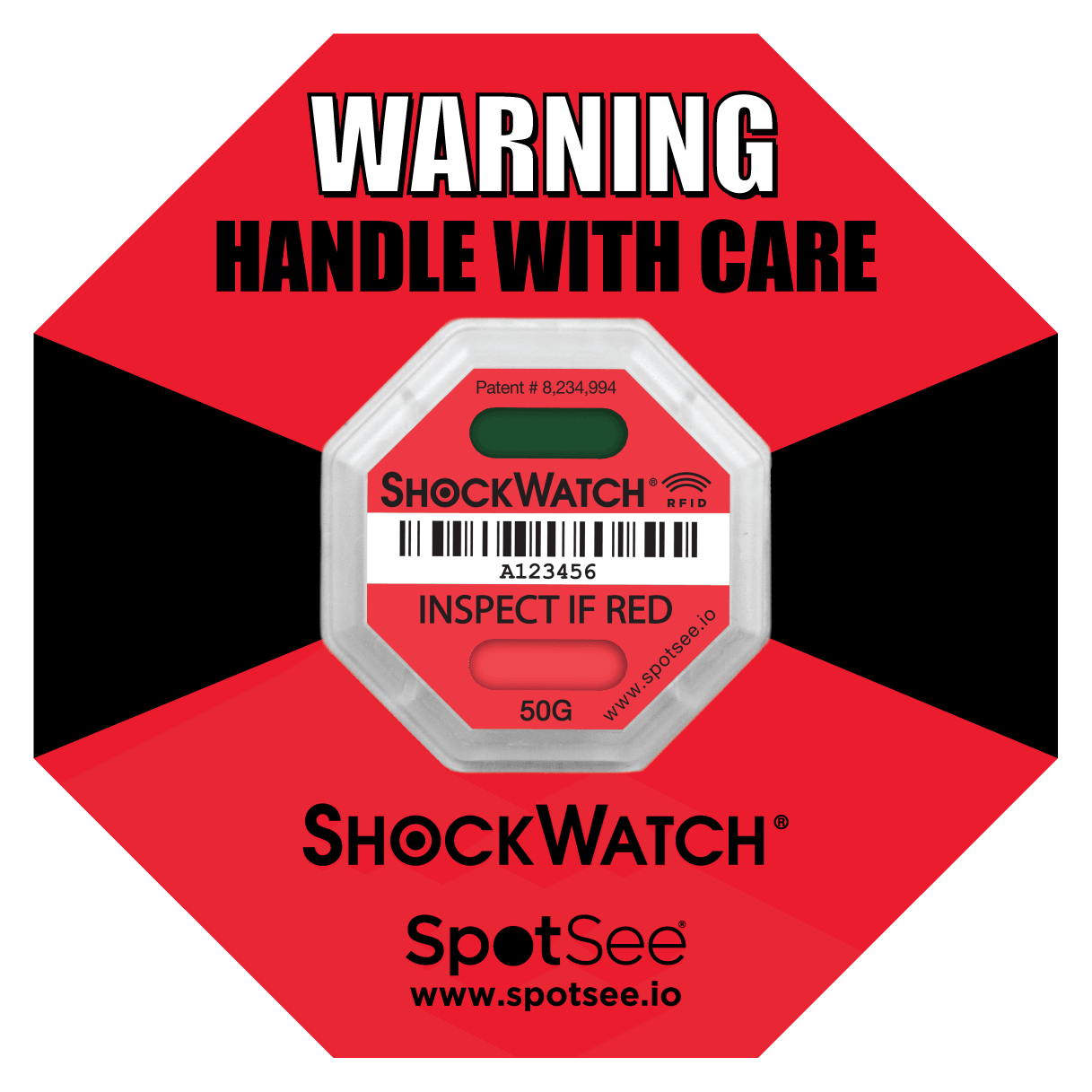 ShockWatch RFID 50G (Red)