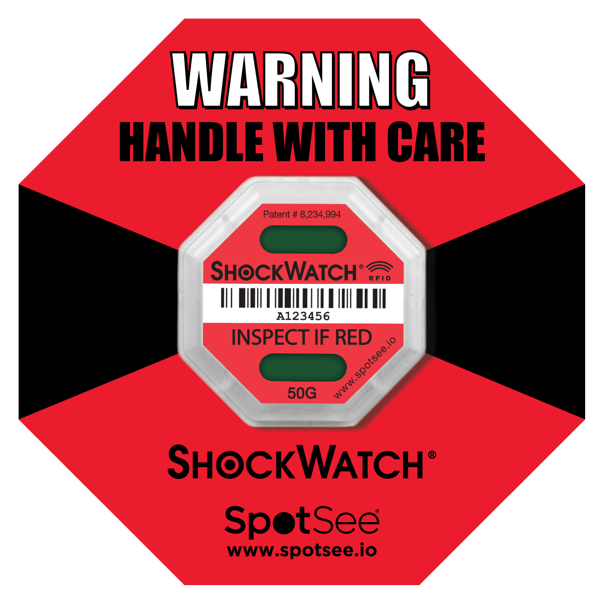 ShockWatch RFID 50G (Red)